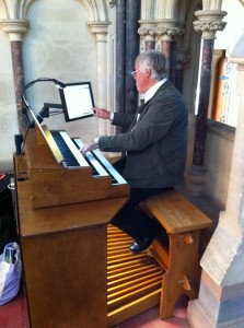 David Bruce-Payne at the organ